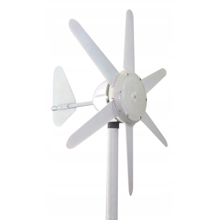 Turbina eoliana Regmag M300 12V, set complet, 6 lopatti, 82cm, material compozit cu nylon