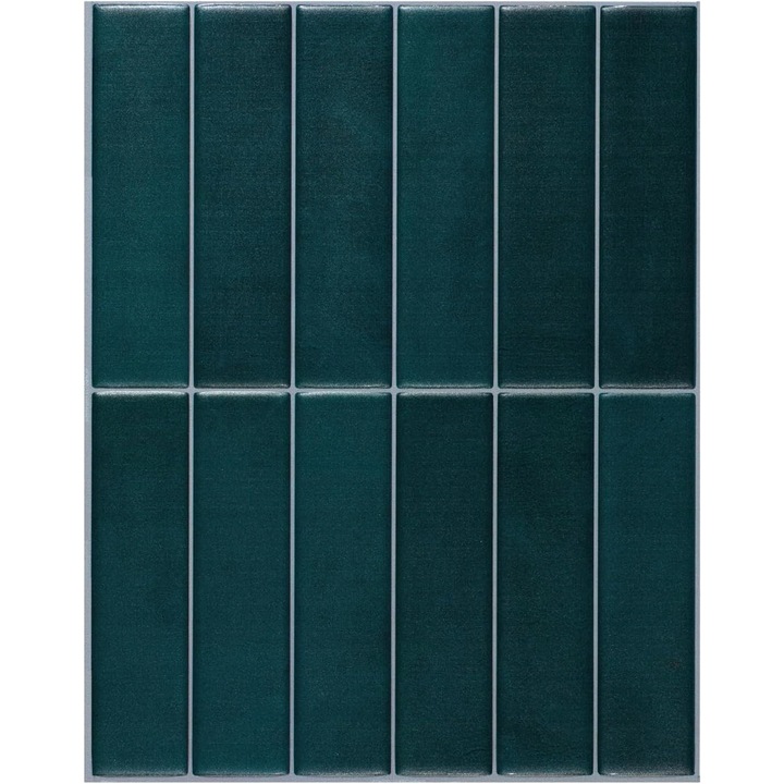 Set stickere decorative, 5 foi, 29,03cm x 22,86cm, rezistente la umiditate si caldura, nuanta de bleumarin