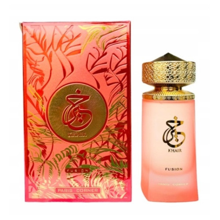 Unisex parfüm Paris Corner Khair Fusion 100ml, virágos és gyümölcsös jegyek, elegáns illat