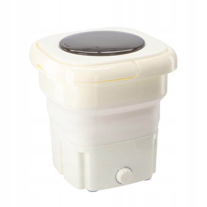 Masina de spalat turistica pliabila 15L, set cu cos de centrifugare, alb, 33x35x39cm
