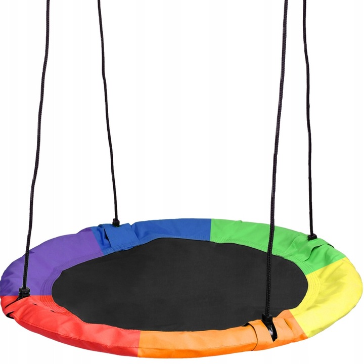 Hamac suspendat pentru copii, ALLBAG, gniazdo bocian, multicolor, 100cm, 150kg