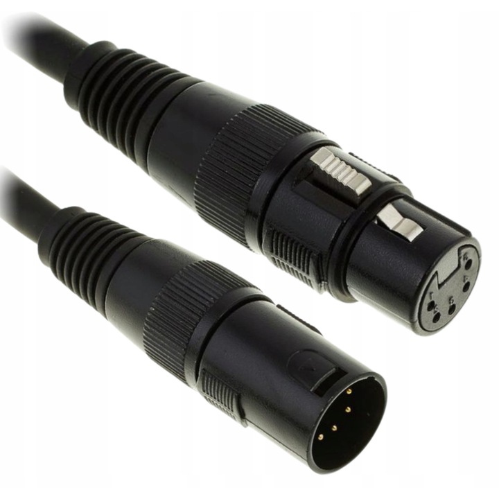 Cablu DMX 5 pin, PRO Snake, 10m, 110 Ohm, negru