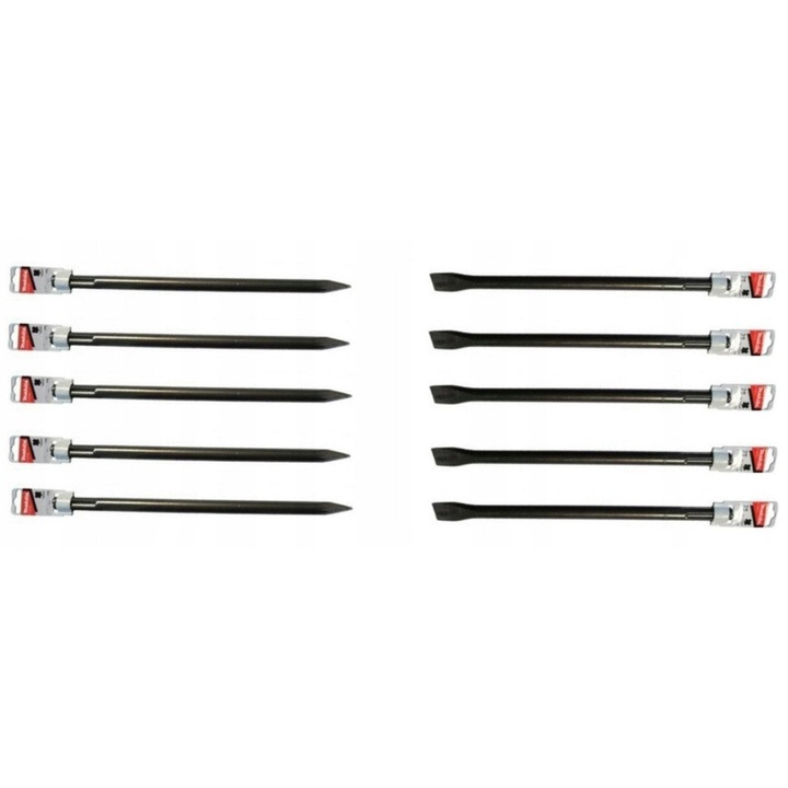 Set de dalti si varfuri Makita SDS-Max 10 bucati, 25x400mm, 400mm