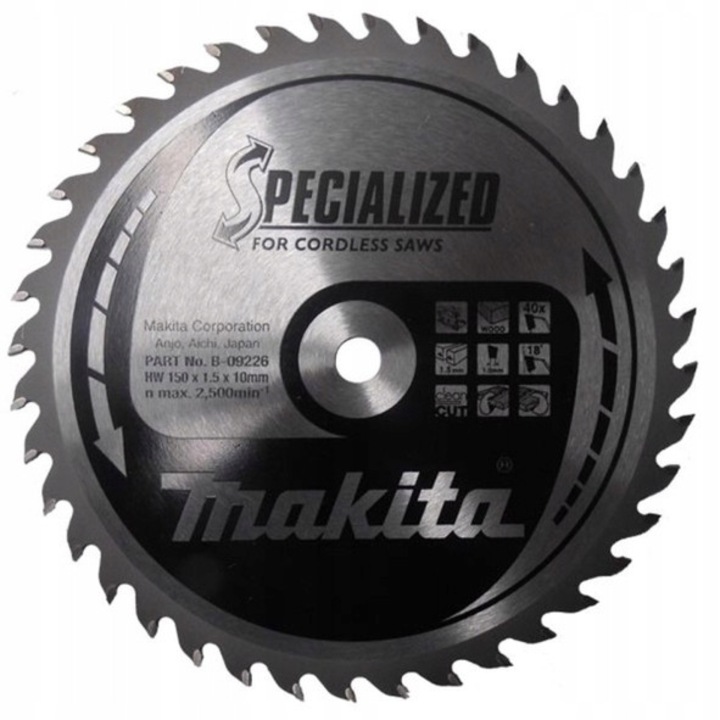Tarca taiere Makita, 150x10mm, 40 dinti, pentru lemn