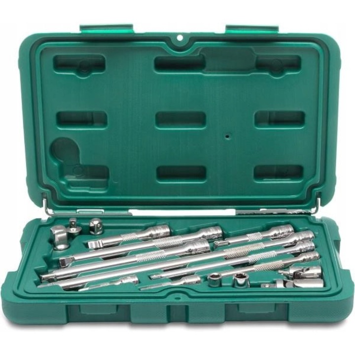 Set de prelungitoare 1/4" si 3/8", SATA, 16 piese, cutie plastic