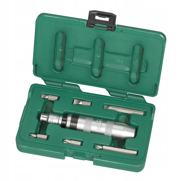 Surubelnita de impact, Sata, set complet cu accesorii, metalica, compacta