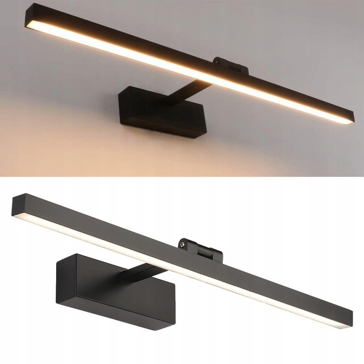 LED аплик 18W, 60см, черен, IP44, монтажен комплект