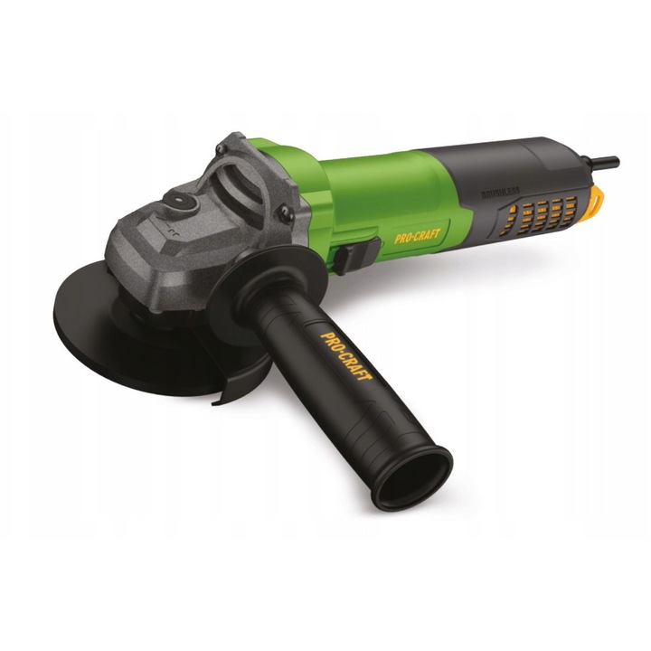 Polizor unghiular 125 mm, 1700W, fara perii, reglare turatie, Procraft PW2700