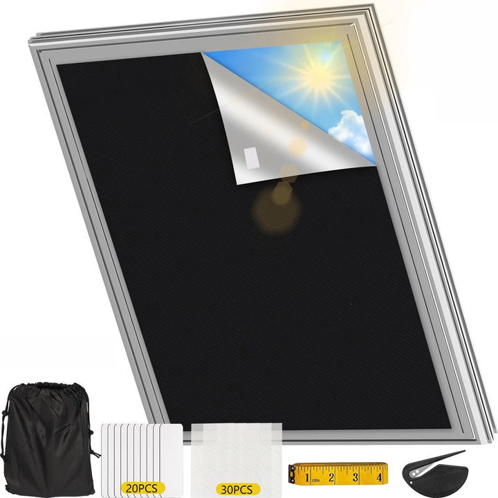 Roleta Zaciemnianjaca, 300x145cm, prietenoasa cu mediul, portabila