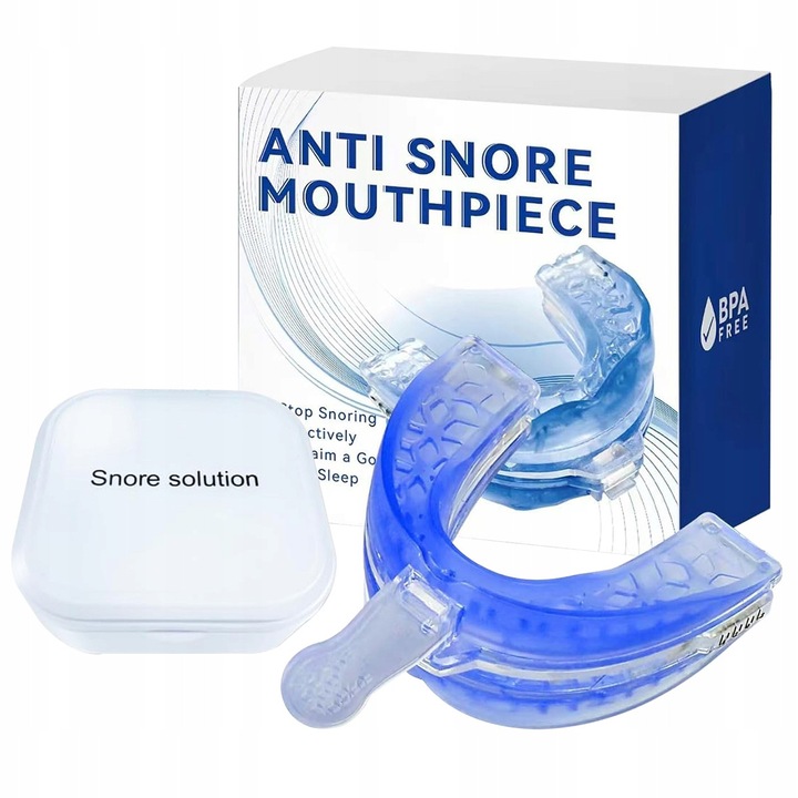 Gutiera bruxism, silicon, albastru