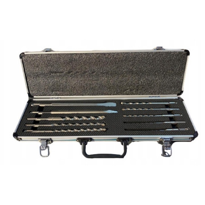 Set de burghie si dalti SDS+ 10 piese, Makita, metalica, 5x160mm - 16x210mm