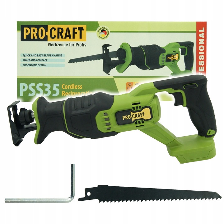 Fierastrau electric Procraft PSS35, 20V, 100mm, 1.6kg, fara fir