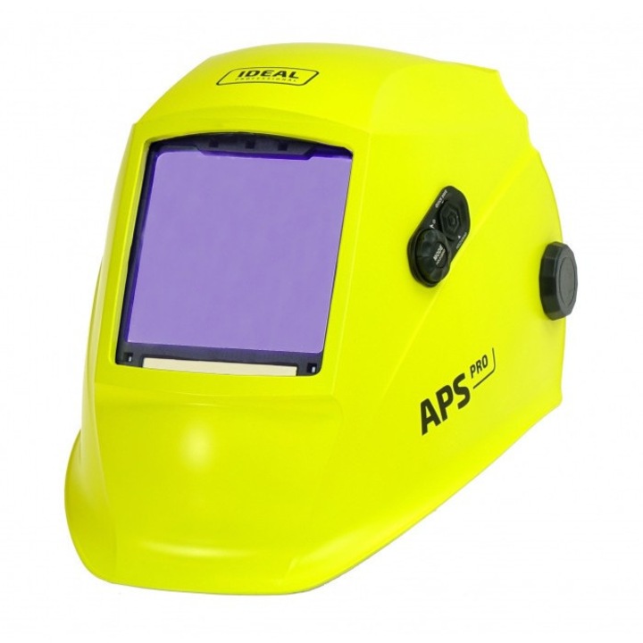 Casca de sudura automata Ideal APS Pro X99CD-AMS+, 4 senzori, protectie UV/IR 16 DIN, galben, M