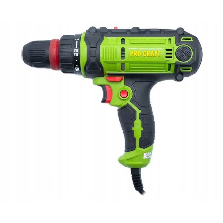 Masina de gaurit si insurubat Procraft PB300DFR, 40Nm, 300W, 2 viteze, 10mm, set