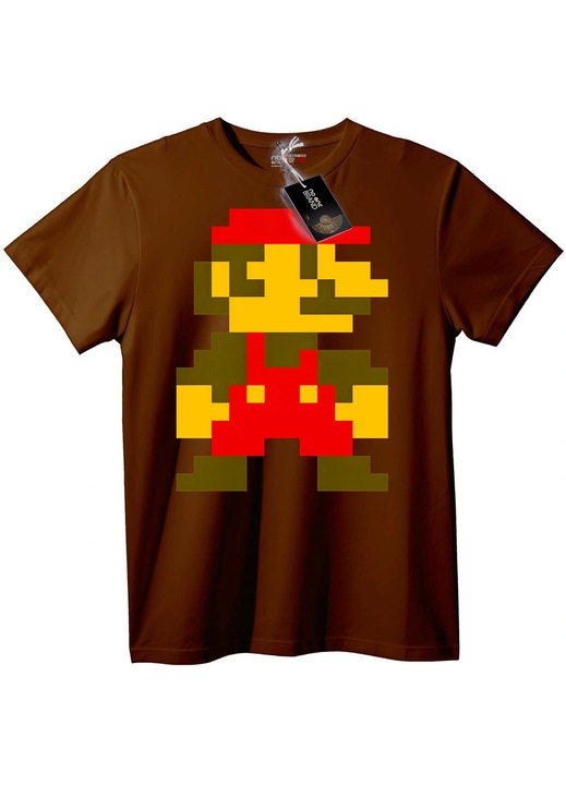 Tricou Retro Mario Pixel Art, Maro