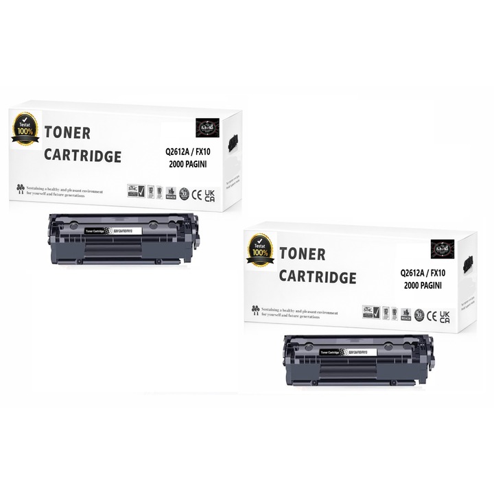 PACHET MMO 2 x Q2612A (FX-10) Cartus Toner negru COMPATIBIL PREMIUM 2000 pagini
