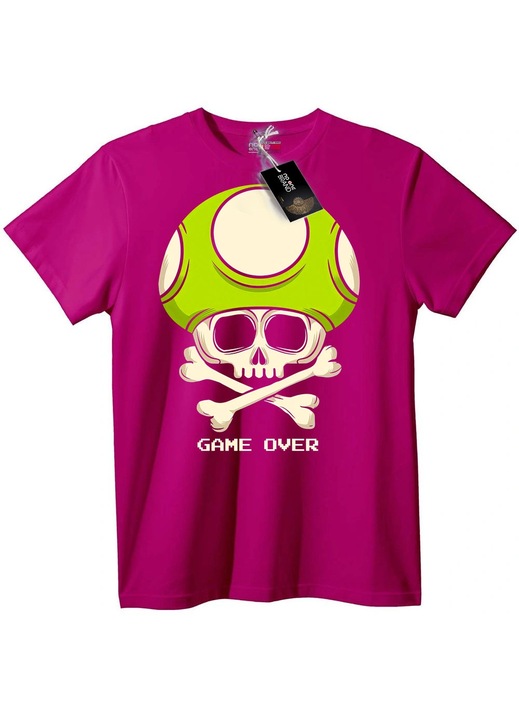 Tricou Burete Craniu Game Over, Lila