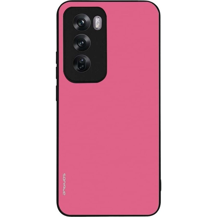 Husa telefon Sonique ColorBloc Series, roz, pentru Oppo Reno12 Pro 5G, silicon, design modern