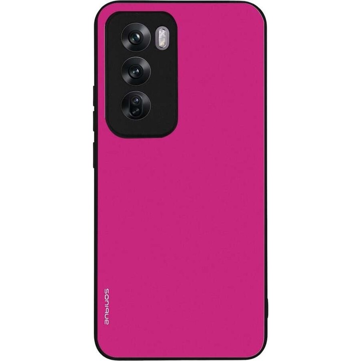 Husa telefon Sonique ColorBloc Series, protectie antisoc, design modern, roz, pentru Oppo Reno12 Pro 5G