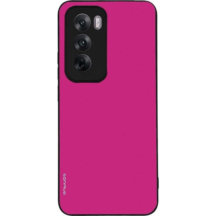Husa telefon Sonique ColorBloc Series, protectie extra, antichoc, roz, pentru Oppo Reno12 5G