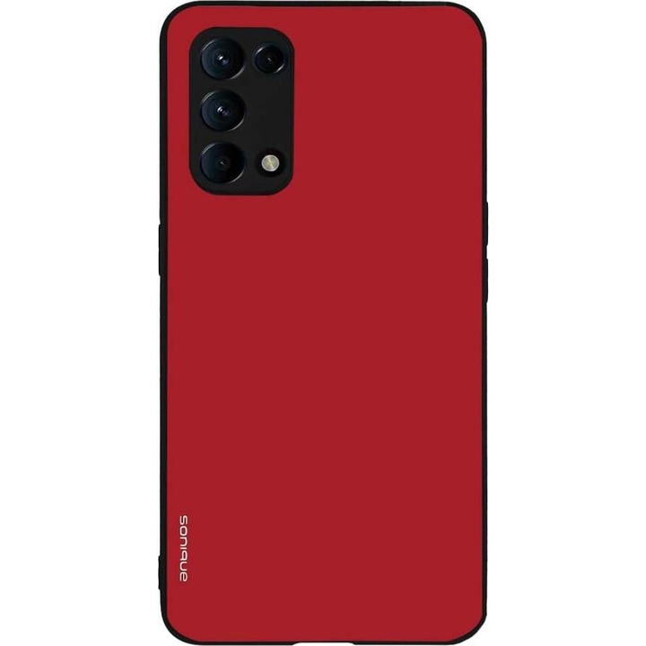 Husa telefon Sonique ColorBloc Series, rosie, pentru Oppo Find X3 Lite 5G, silicon, design modern, protectie antisoc
