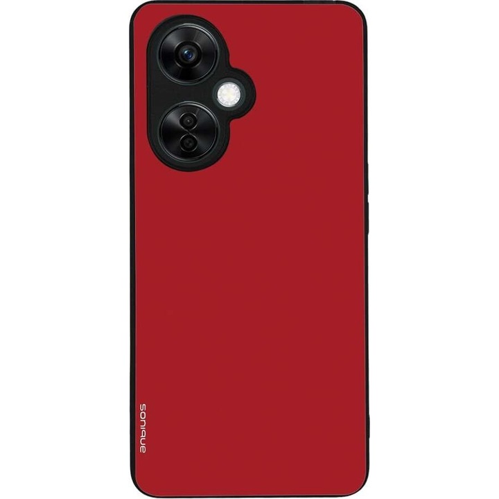 Husa telefon Sonique ColorBloc, rosie, pentru Oneplus Nord Ce 3 Lite 5G, silicon, design modern, protectie antisoc