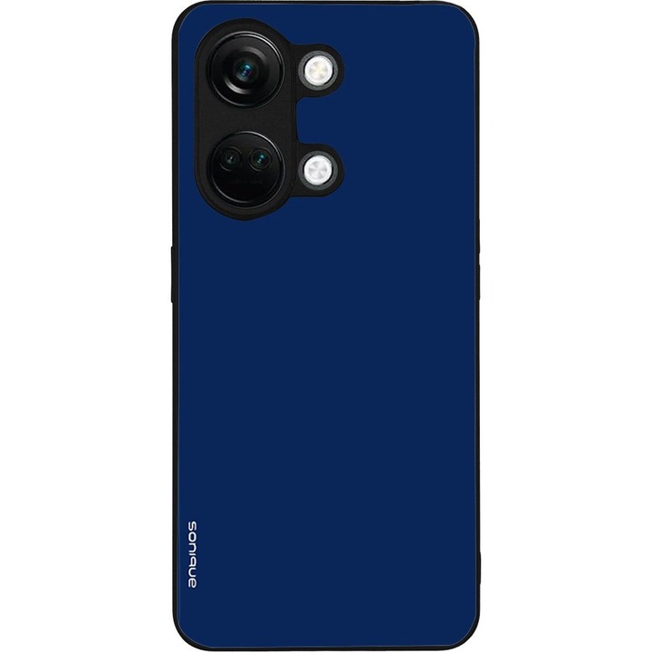 Husa telefon Sonique ColorBloc, design modern, silicon, antiderapant, albastra, pentru Oneplus Nord 3 5G