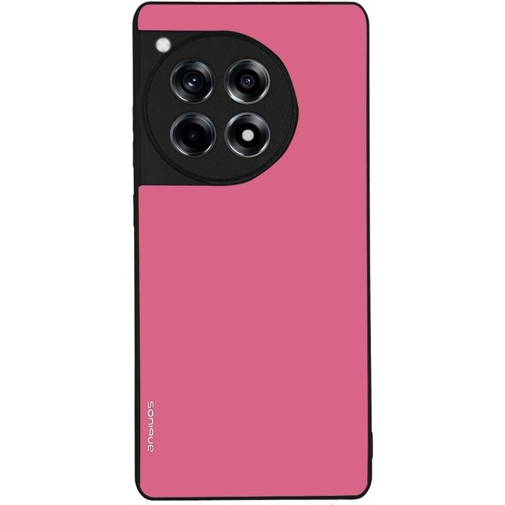 Husa telefon Sonique ColorBloc, roz, silicon, antisoc, pentru Oneplus 12R 5G