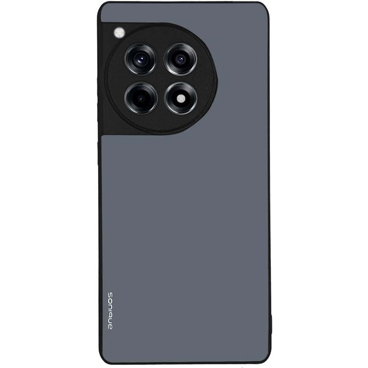 Husa telefon Sonique ColorBloc, design modern, silicon, antichoc, albastru inchis, pentru Oneplus 12R 5G