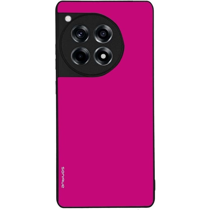 Husa telefon Sonique ColorBloc pentru Oneplus 12R 5G, silicon, roz, design modern