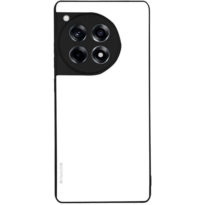 Husa telefon Sonique ColorBloc pentru Oneplus 12R 5G, alb, silicon, design modern