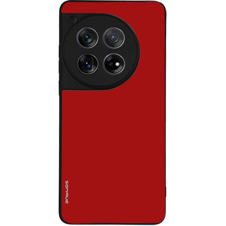 Husa telefon Sonique ColorBloc, rosie, pentru Oneplus 12 5G, silicon, design modern, protectie antisoc