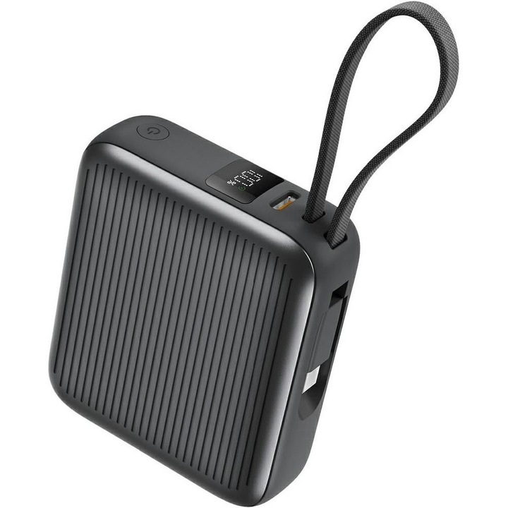 PowerBank Energea Integra Mini 35, 10000mAh, USB-C PD35W, gri, 73x63x26mm