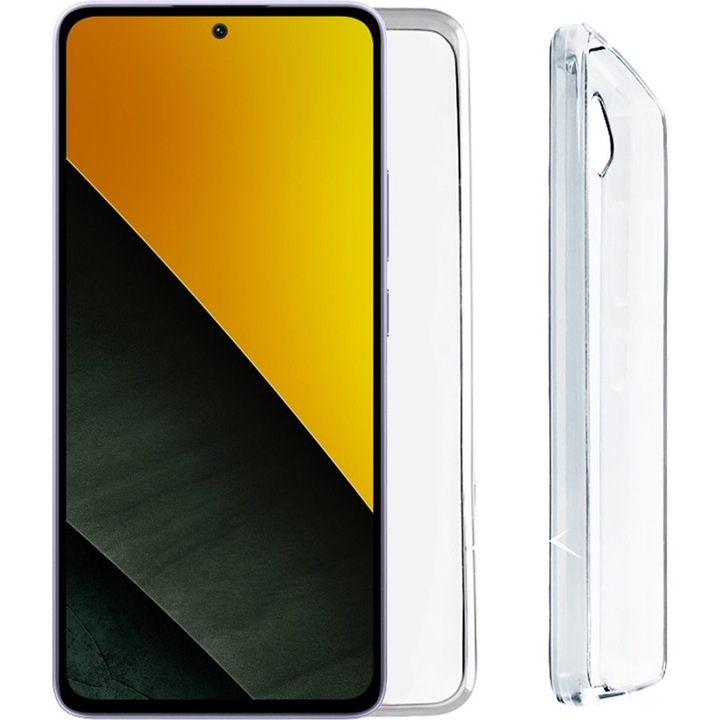 Husa telefon Volte-Tel pentru Xiaomi Poco M7 Pro 5G 6.67'', Slimcolor Air TPU, protectie completa camera, transparent, 2.0mm