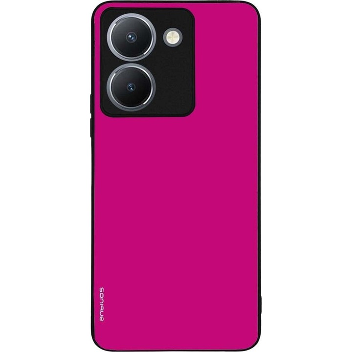 Husa telefon Sonique ColorBloc Series, protectie antisoc, design marmura, roz, pentru Vivo Y36 4G / Y36 5G / Y27 5G / Y27s