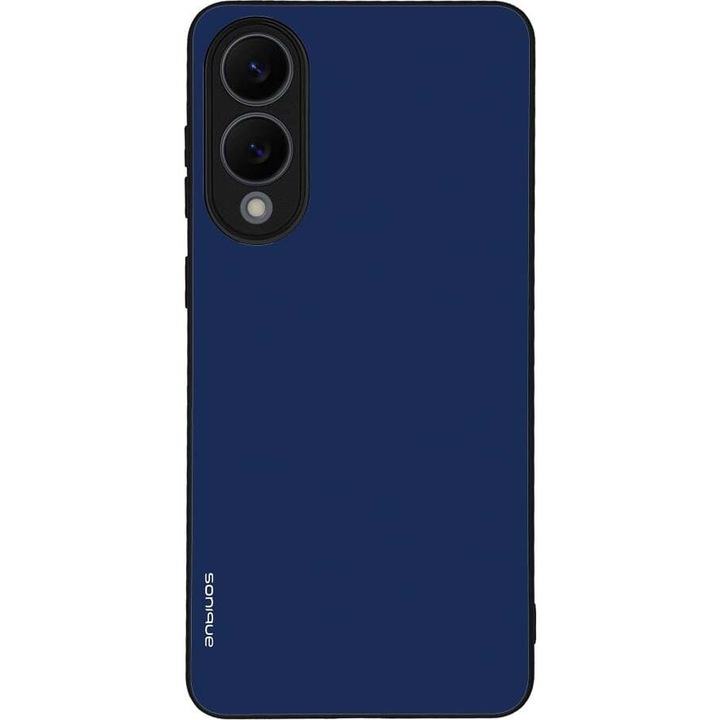 Husa telefon Sonique ColorBloc Series, protectie extra, antiderapant, albastra, pentru Samsung Galaxy S25 Edge