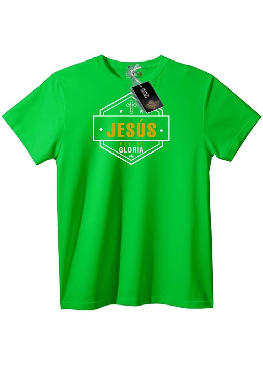 Tricou Isus Regele Gloriei, Verde deschis