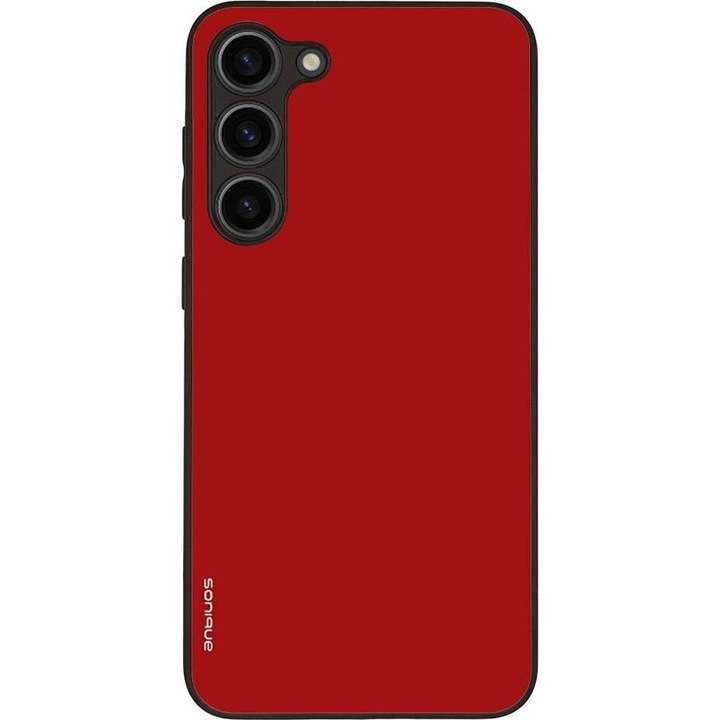 Husa telefon Sonique ColorBloc Series, rosie, pentru Samsung Galaxy S23 Plus, silicon, design modern, protectie antisoc