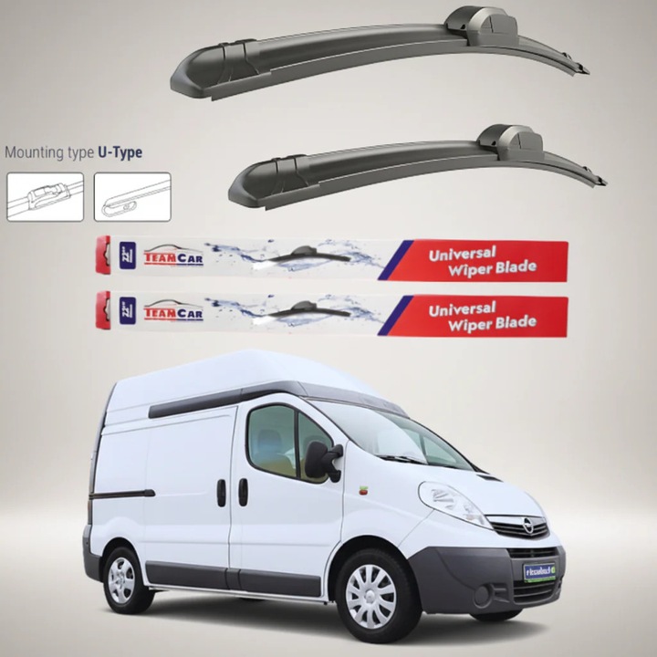 Stergatoare Opel Vivaro Van L1H2 (2006–2014) Flat, Set fata – TeamCar®