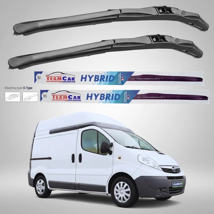 Stergatoare Opel Vivaro Van L1H2 (2006–2014) Hibrid, Set fata – TeamCar®