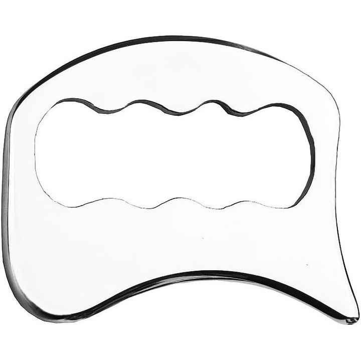Aparat de masaj Gua Sha, instrument din otel inoxidabil, pentru terapie fizica, relaxare musculara, ingrijire a pielii