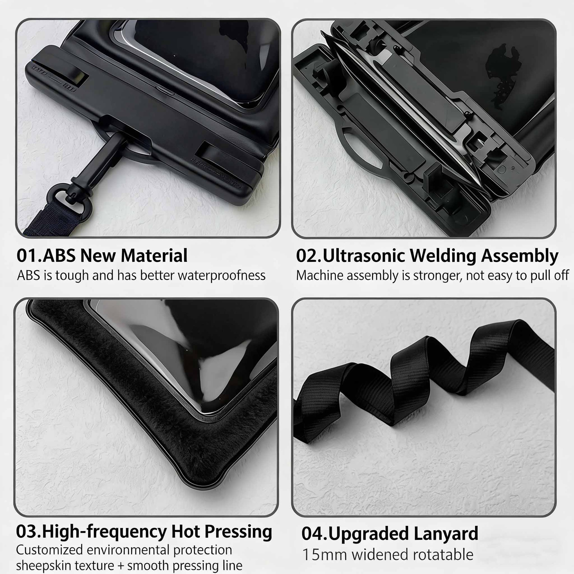 Husa telefon impermeabila IPX8 sub apa, compatibila telefoane pana la 7 inch iPhone Samsung Xiaomi, transparenta