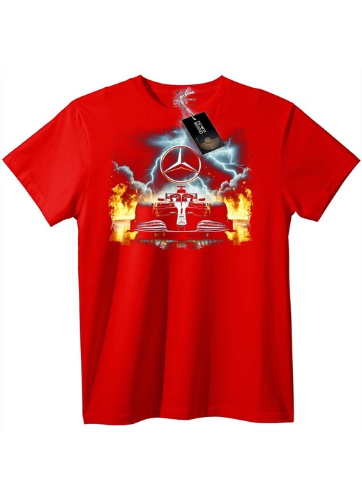 Tricou Mercedes F1 Lewis Hamilton, Rosu