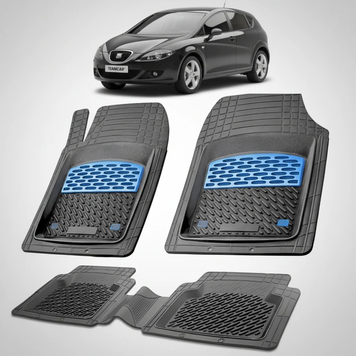 Covorase Seat Leon Hatchback Mk2 Compatibile 2005-2012, Blue