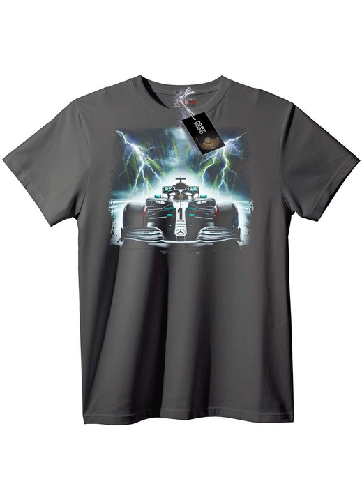 Tricou Mașină de curse F1, Gri