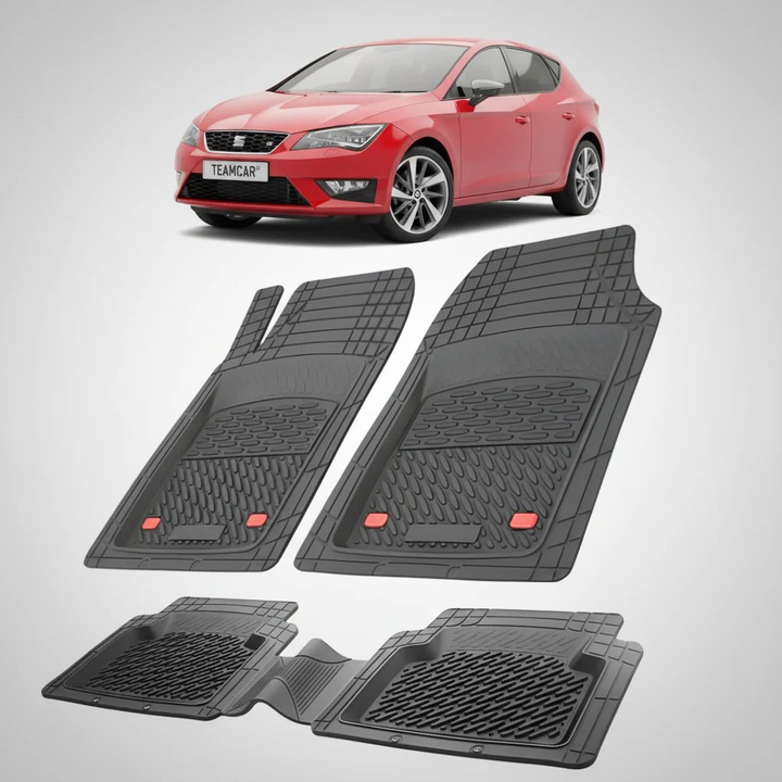Covorase Seat Leon Hatchback 5 Usi Compatibile 2013-2017, Black