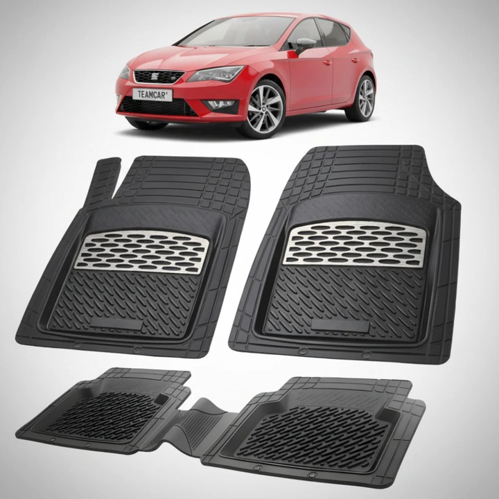 Covorase Seat Leon Hatchback 5 Usi Compatibile 2013-2017, Silver