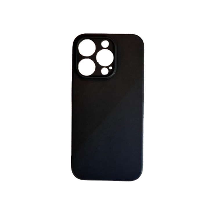 Husa TPU Soft compatibila cu iPhone 15 Pro, Negru mat