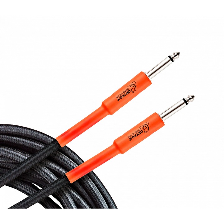 Cablu Instrument Ortega Oecis-20 6M – Jack 6.3Mm, Nailon 8Mm, Ecranare 95%