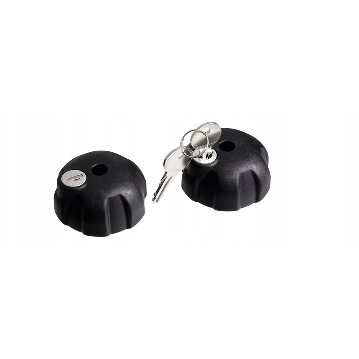 Thule gombos zár csomagtartóhoz TH526000, kulccsal, kerékpártartó karok rögzítéséhez, fekete, 2 darab